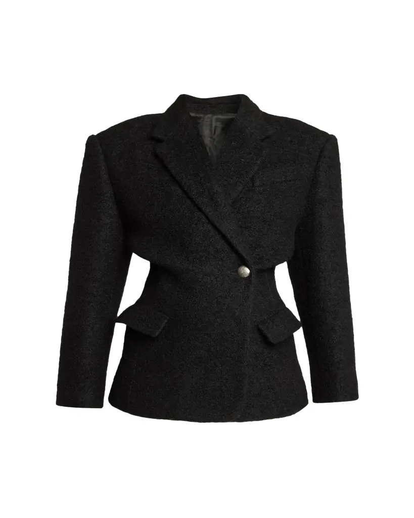 Isabel Marant Gallie Double-Breasted Boucle Waisted Coat