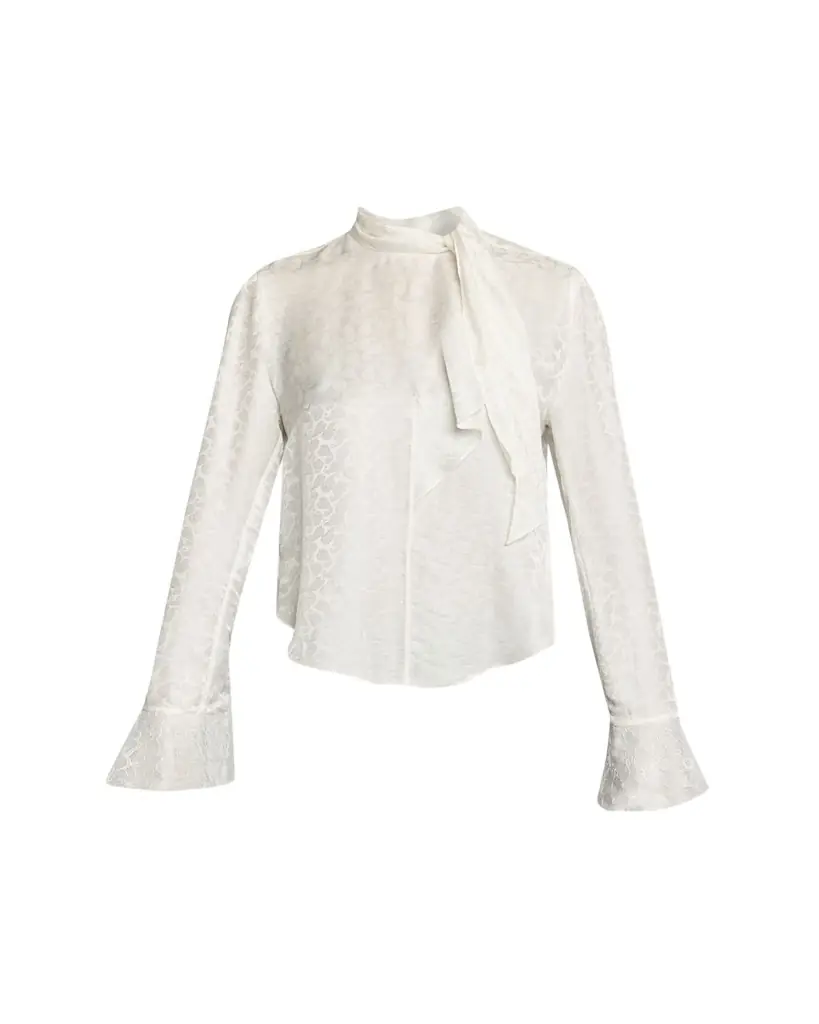 Isabel Marant Raphaella Paisley Silk Neck-Scarf Top