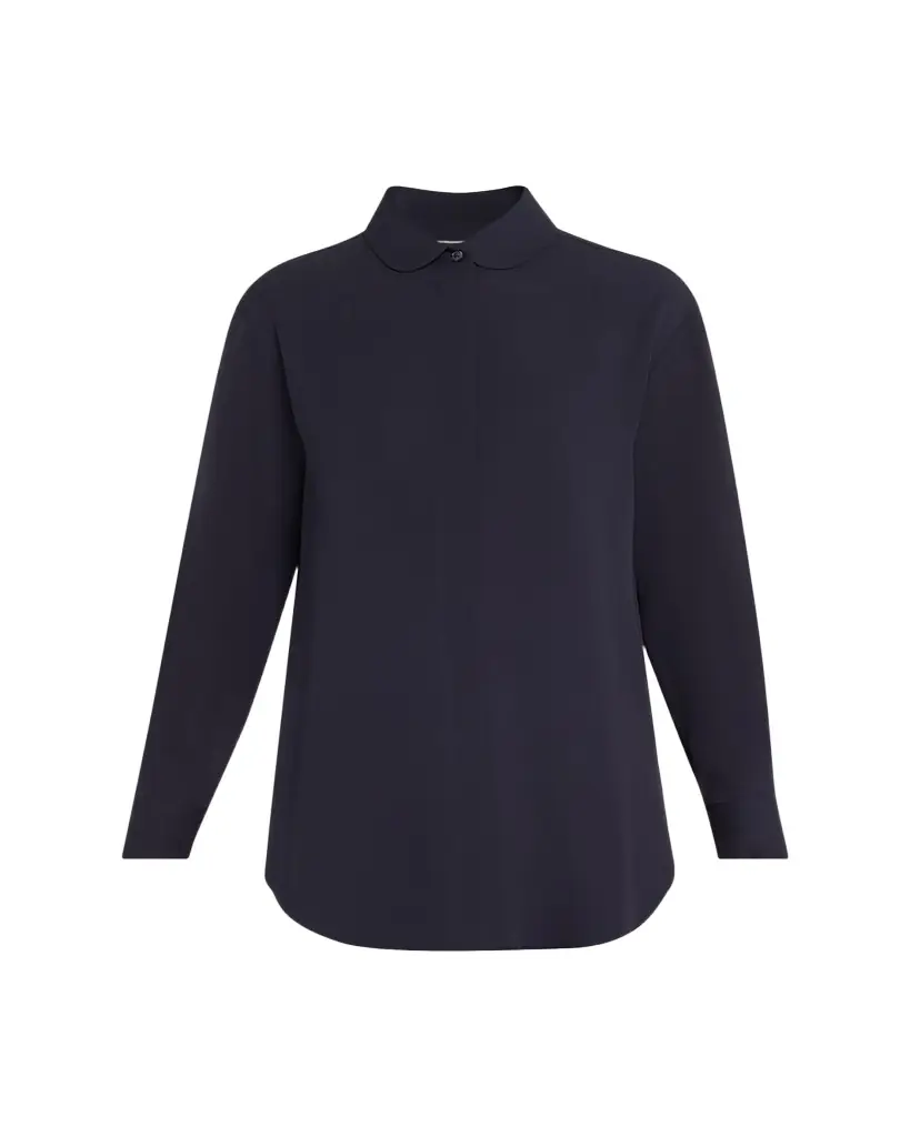 Giorgio Armani Silk Long-Sleeve Button-Down Shirt