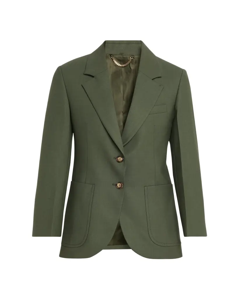 Victoria Beckham Patch Pocket Single-Breasted Jacket