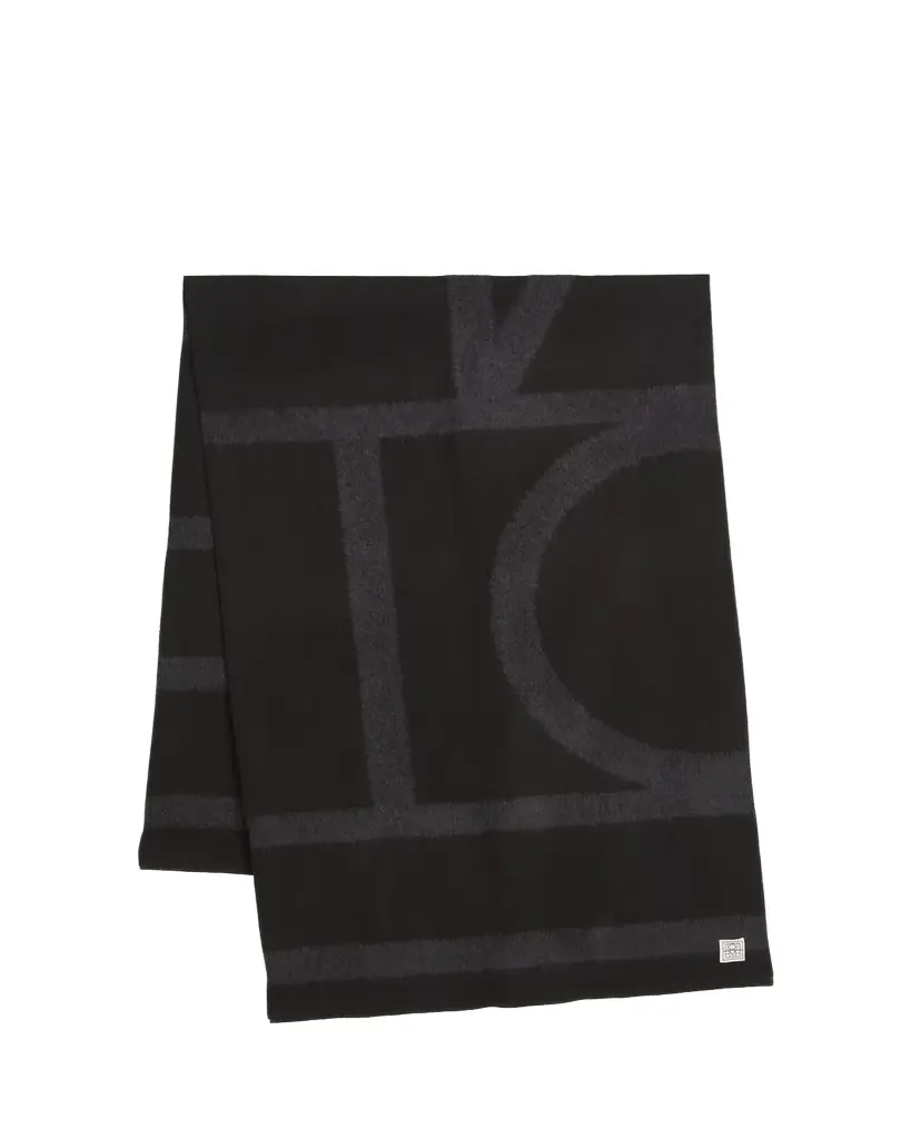 Toteme Monogram Twill Scarf
