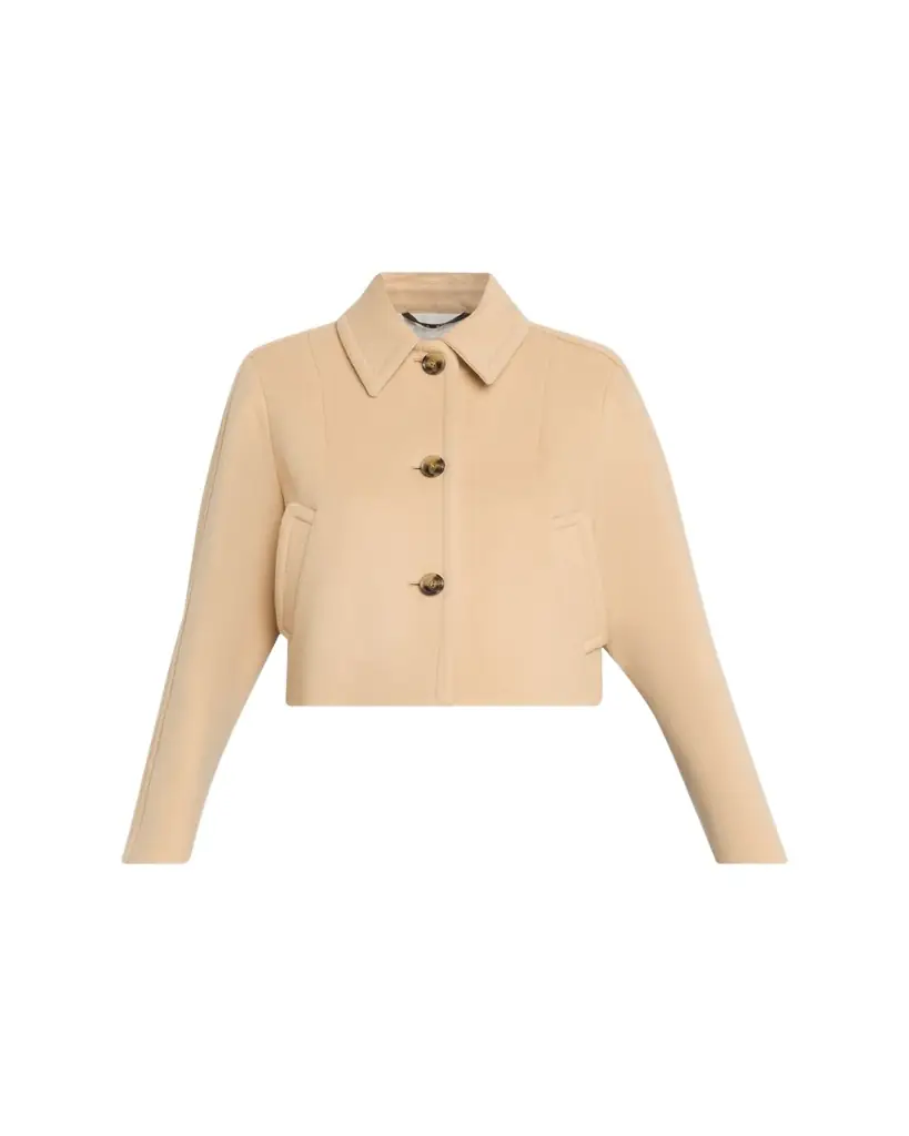 Marni Wool Felt Cropped Single-Breasted Jacket