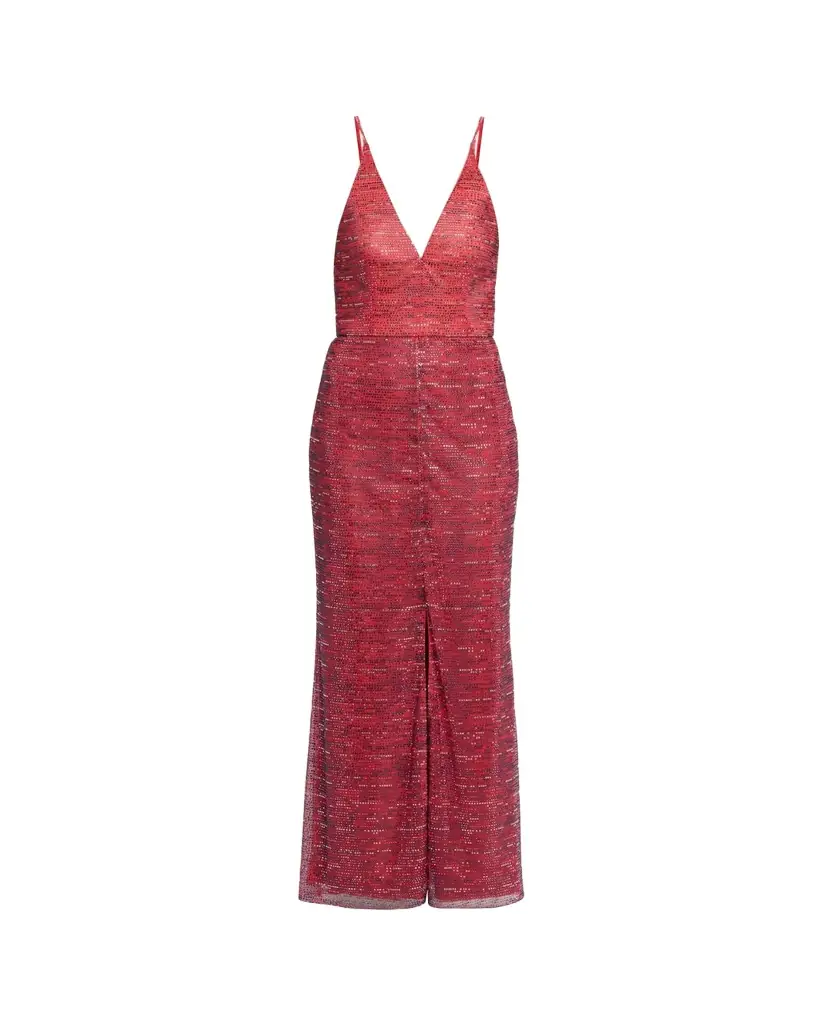 Giorgio Armani Backless Rhinestone Maxi Dress