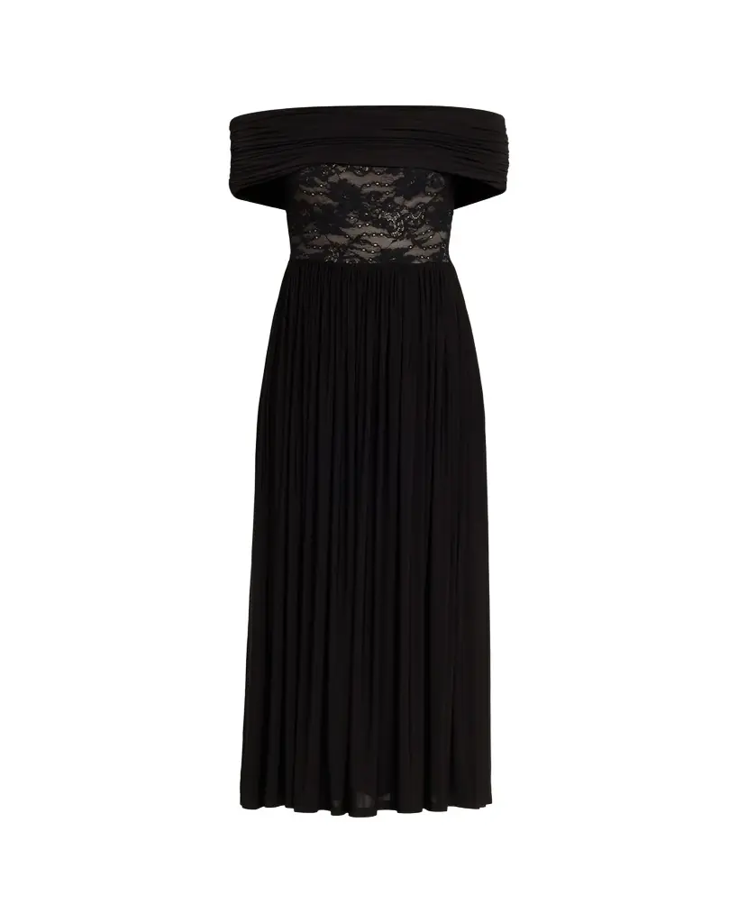 Zimmermann Rebellion Lace Off-Shoulder Dress
