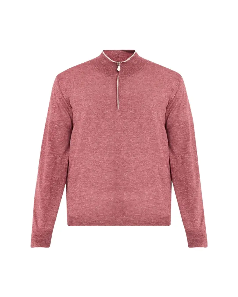 Brunello Cucinelli Men's Cashmere Knit Quarter-Zip Sweater