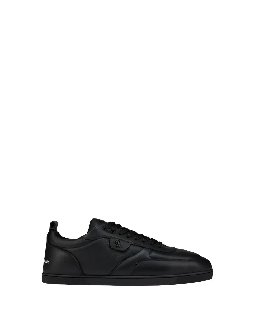 Christian Louboutin Men's Sk Vi Flat Calf Leather Low-Top Sneakers
