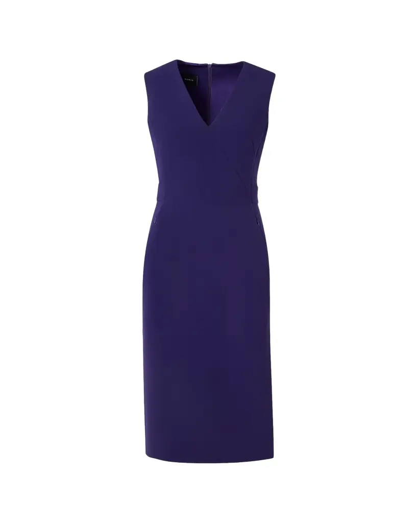 Akris Bi-Stretch Wool Double-Face Shift Dress
