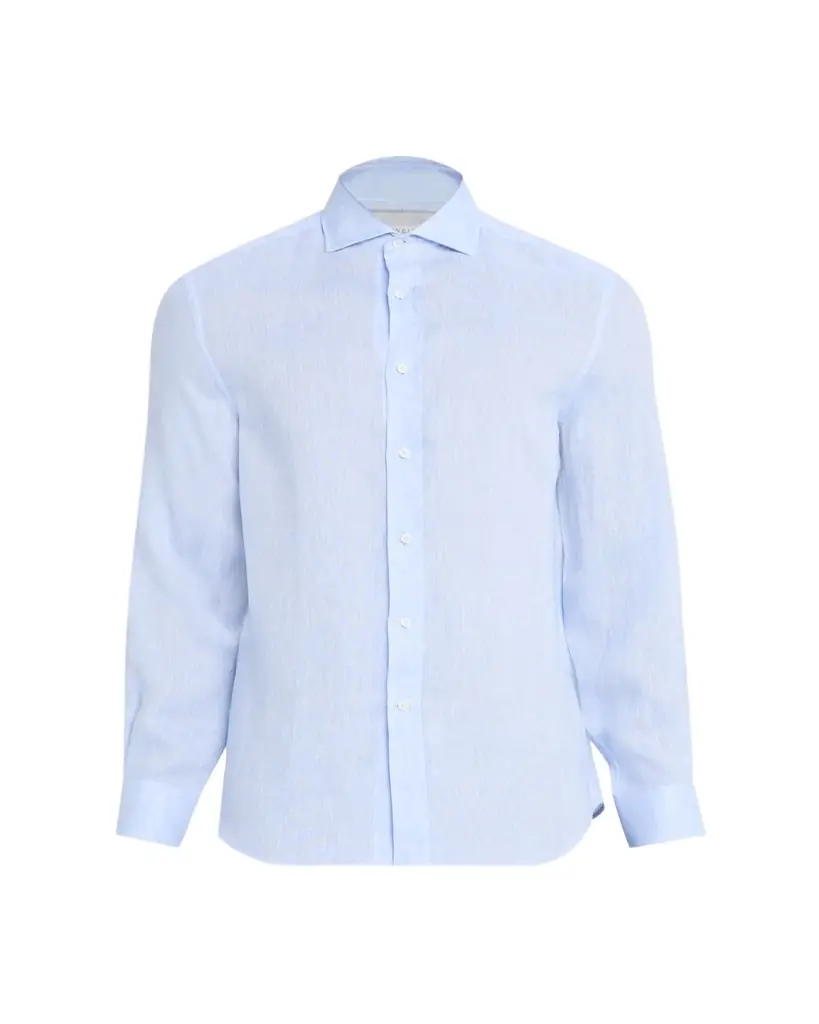 Brunello Cucinelli Men's inen Classic Fit Button-Down Shirt