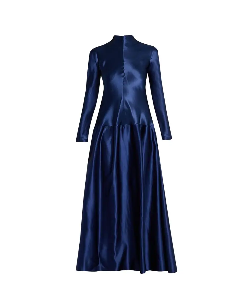 FForme Mila Satin Drop-Waist Dress