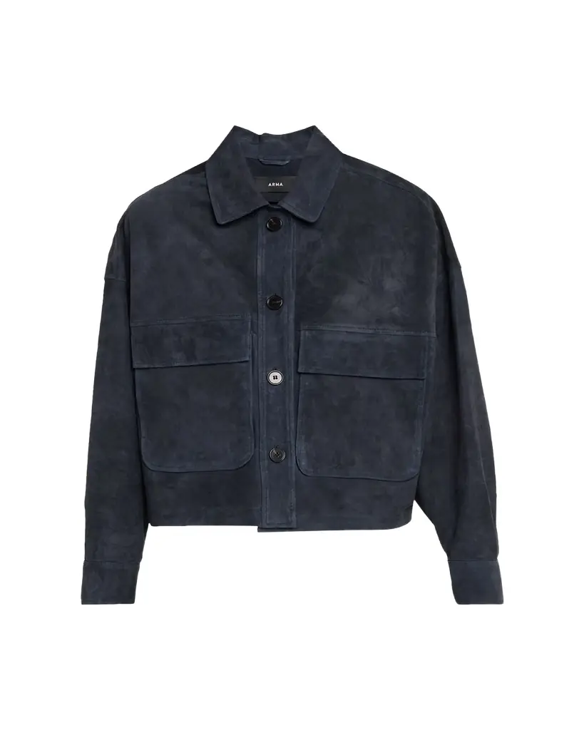 Arma Miri Boxy Lambskin Suede Jacket