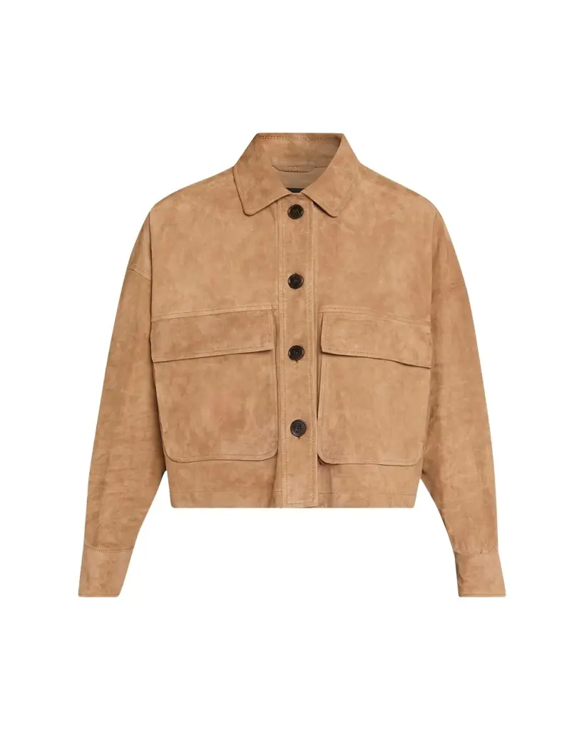 Arma Miri Boxy Lambskin Suede Jacket