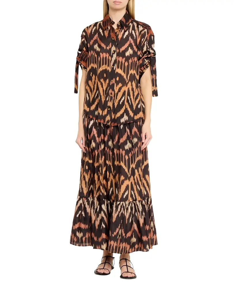 Zimmermann Aster Ikat Relaxed Shirt