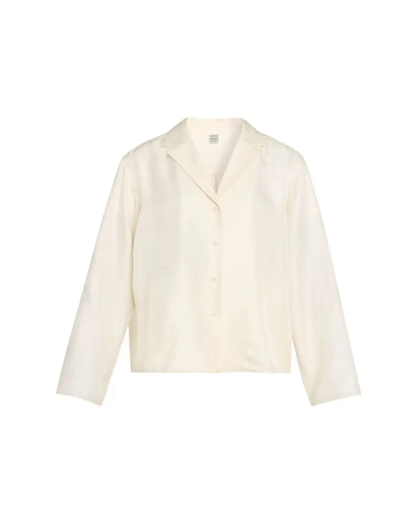 Toteme Monogram Silk Pj Top