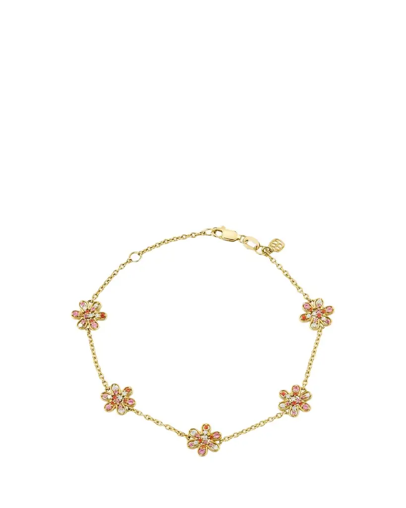 Sydney Evan 14K Daisy Cocktail Chain Bracelet