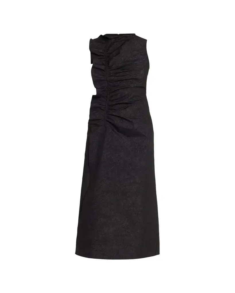 Ulla Johnson Demetria Ruffled Taffeta Midi Dress