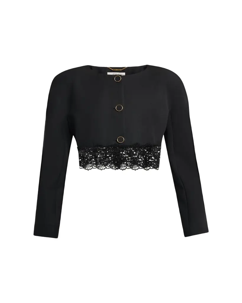 Chloe Lower Impact Wool Grain De Poudre Jacket