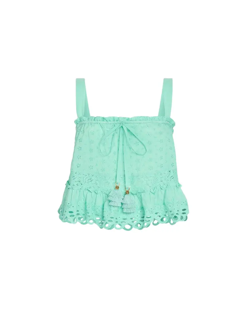 Ramy Brook Amina Eyelet Tank Top