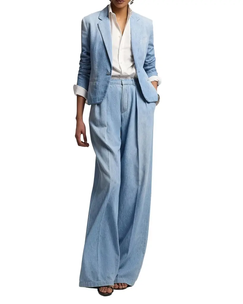 Ralph Lauren Collection Cotton Denim Single-Breasted Jacket