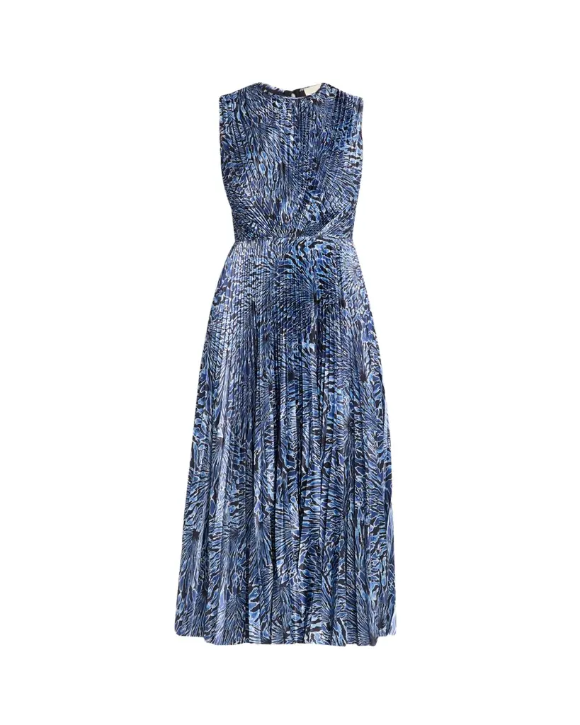 Ulla Johnson Malin Pleated Satin Midi Dress