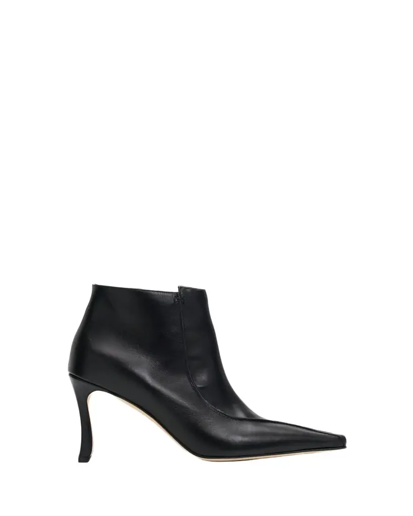 Manolo Blahnik 90mm Milleta Leather Ankle Boots