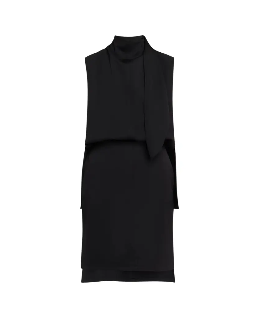 Brandon Maxwell Noa Sleeveless Blouson Dress