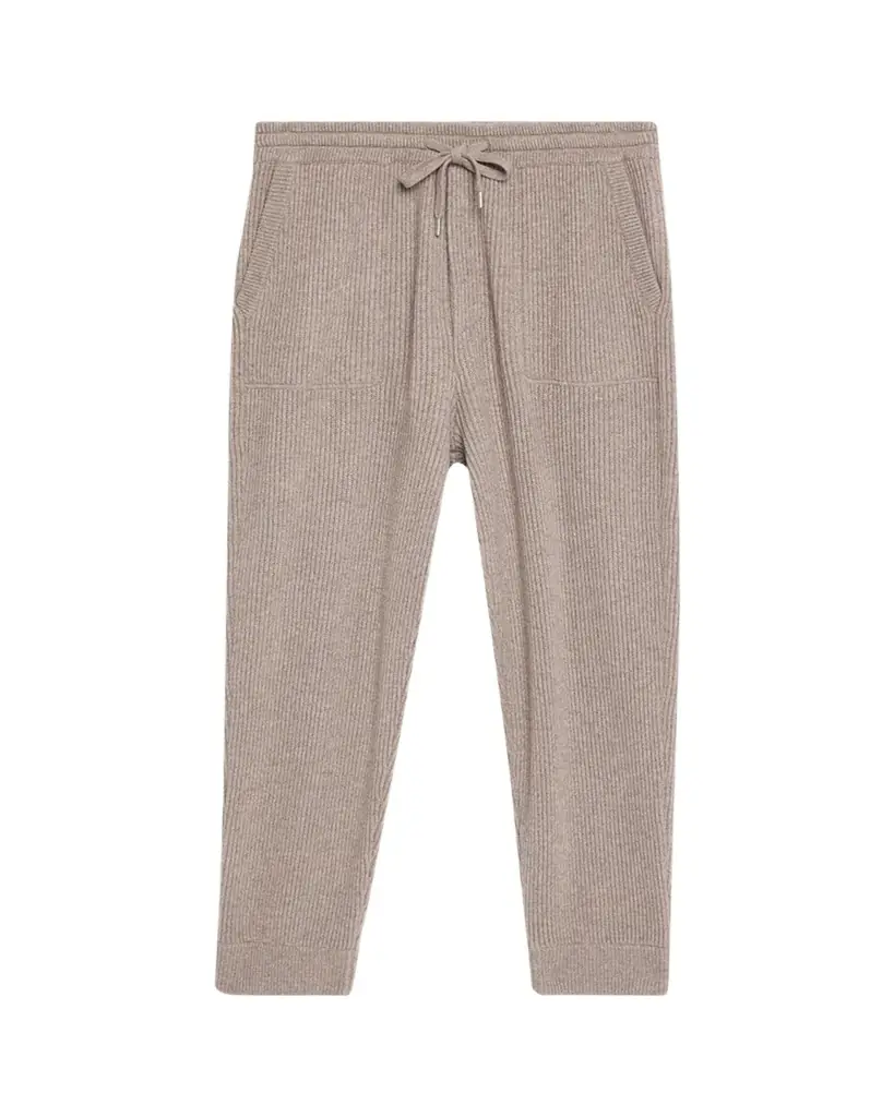 Brunello Cucinelli Men's Cashmere Rib Drawstring Sweatpants