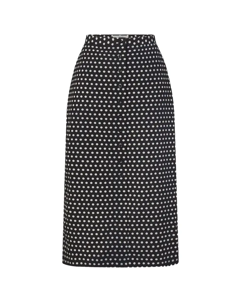 FRAME The Polka Dot Skirt
