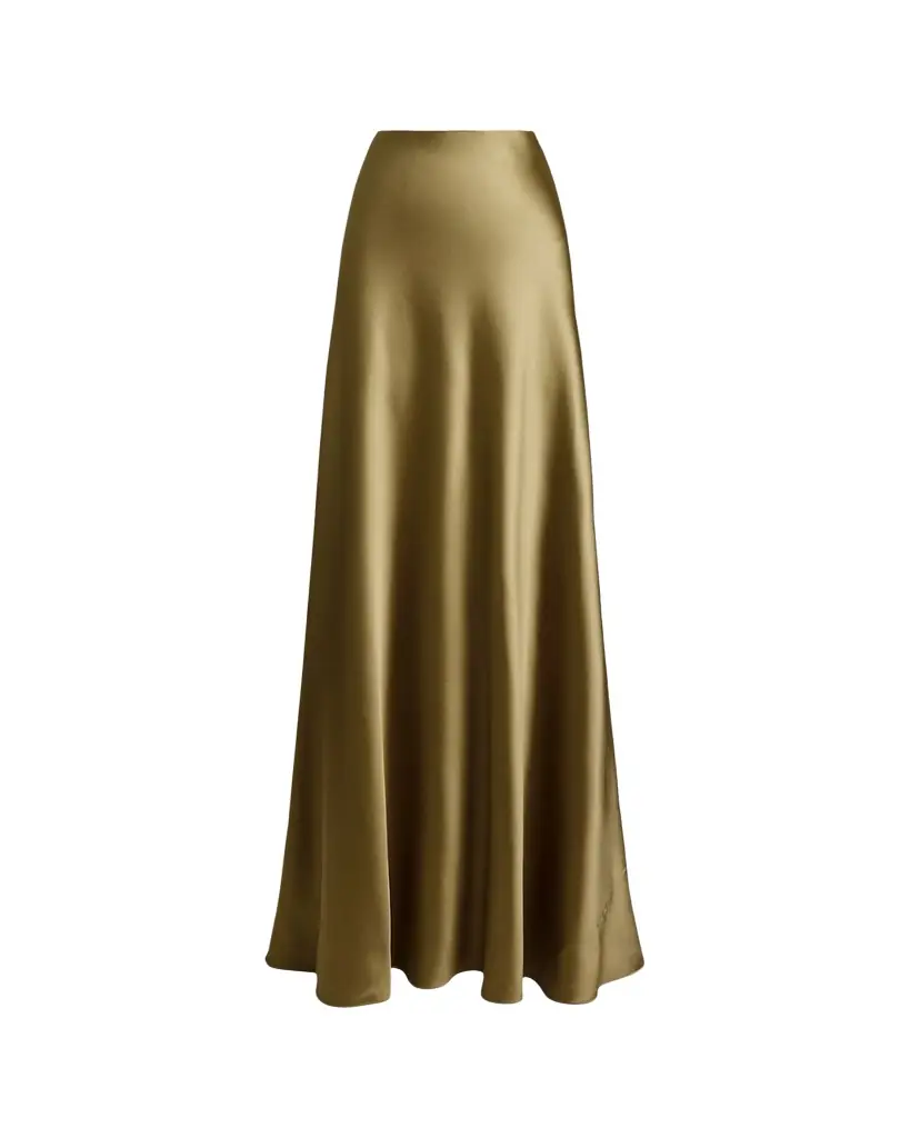 Ralph Lauren Collection Masina Stretch Satin Skirt