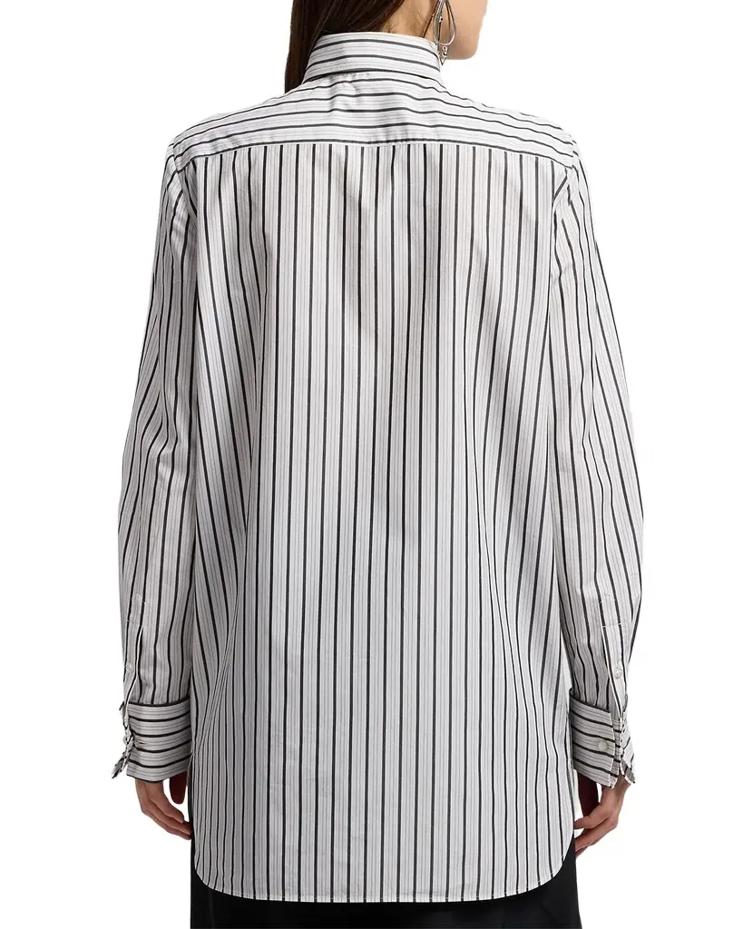 Ralph Lauren Collection Tamara Striped Cotton Shirt