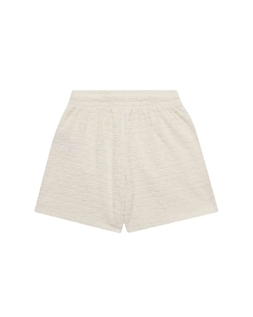 Purple Kids Boy 's Textured Logo Terry Towel Shorts, Size