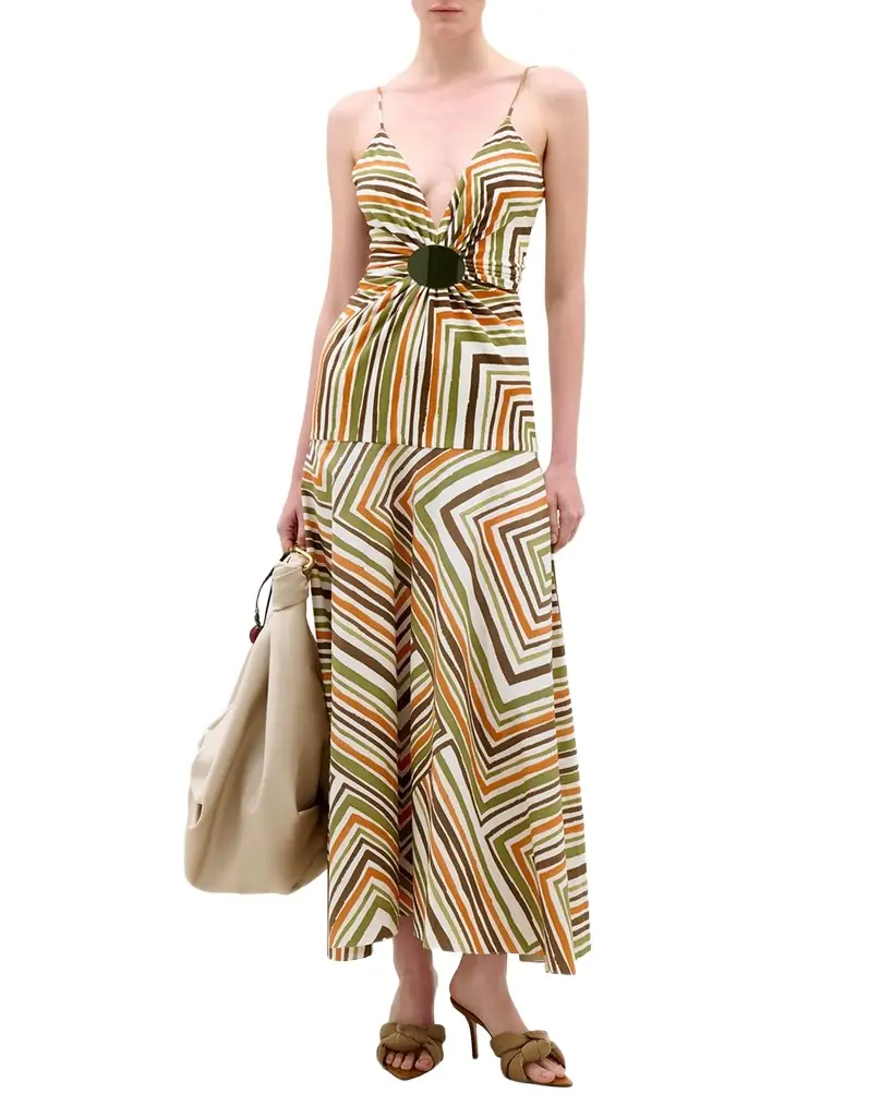 Silvia Tcherassi Emeli Striped Maxi Dress