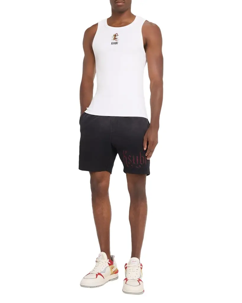 Ksubi Men 's Graphic Ribbed Cotton Tank