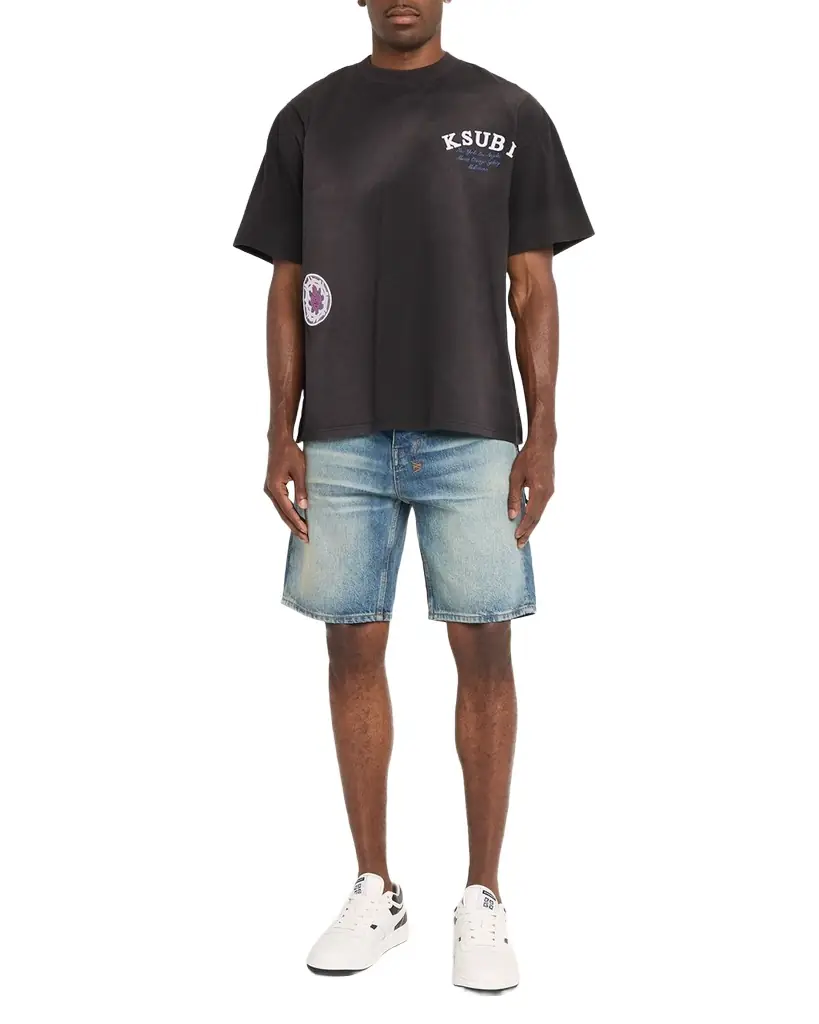 Ksubi Men 's Genesis Ekcess Logo-Embroidered Cotton T-shirt