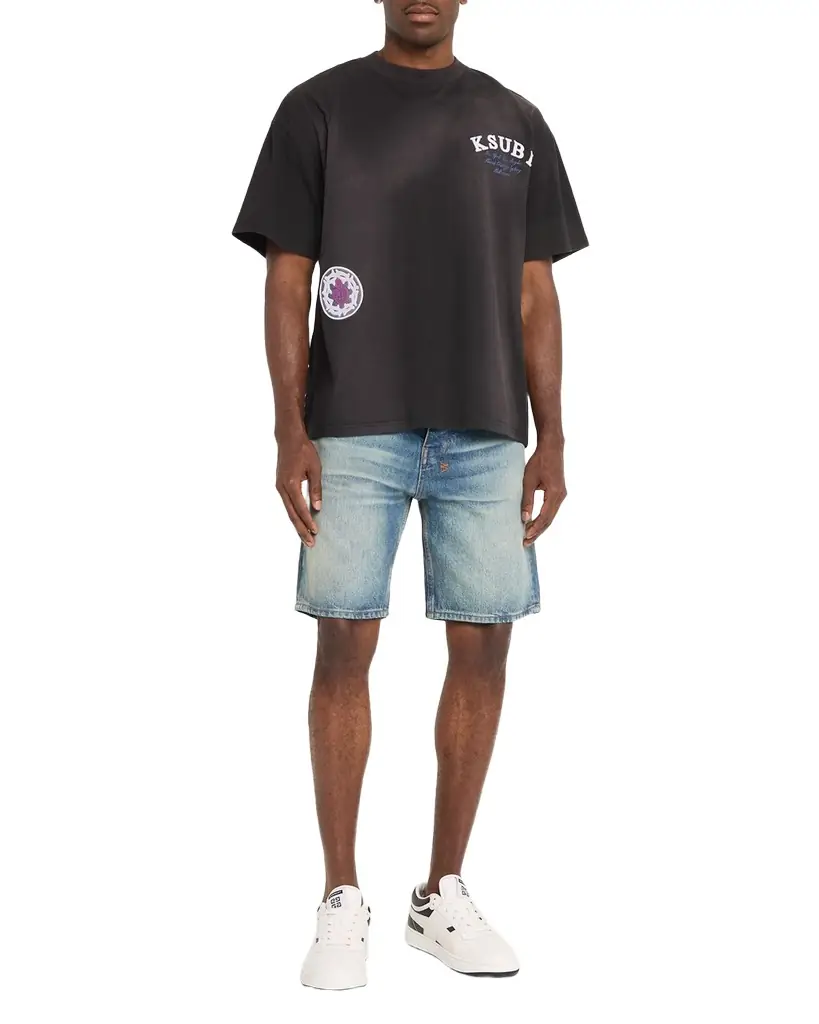 Ksubi Men 's Anti-K Whiskered Denim Shorts