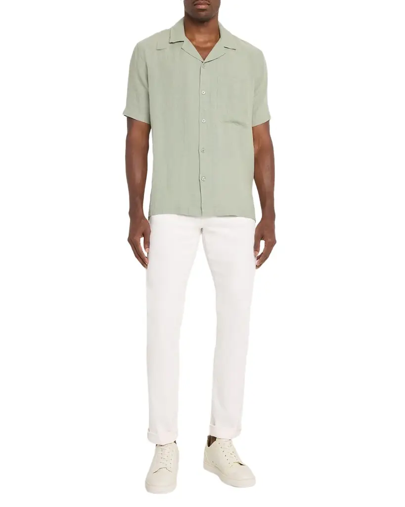 Joe 's Jeans Men 's Linen Camp Shirt
