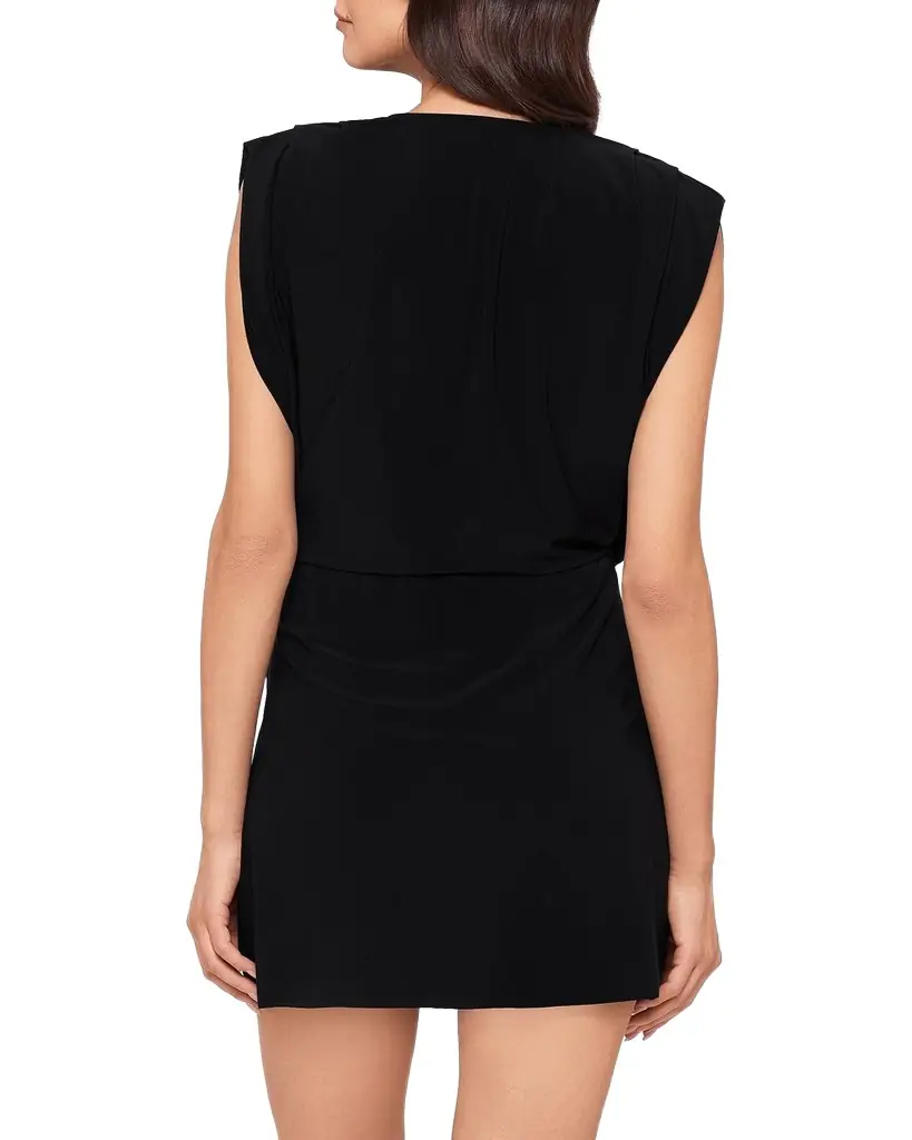 Magicsuit Surplice Plunge Mini Dress Coverup