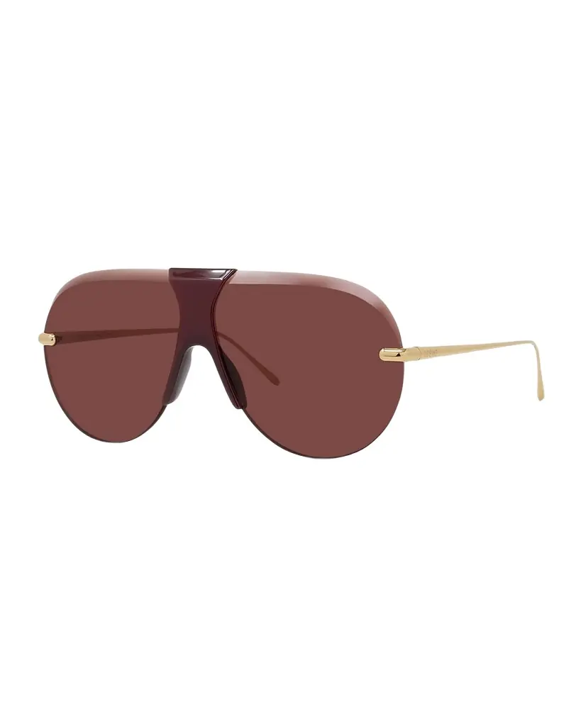 Loewe Slim Metal Sheild Sunglasses