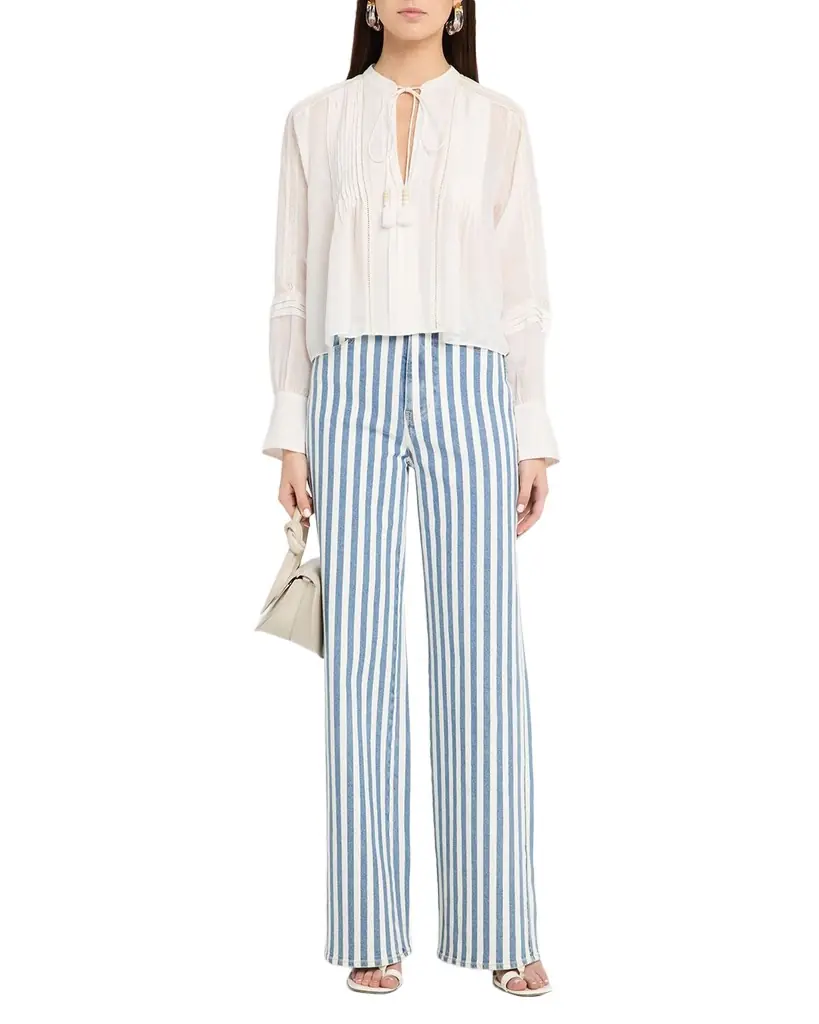 Veronica Beard Sawyer Ramie Blouse
