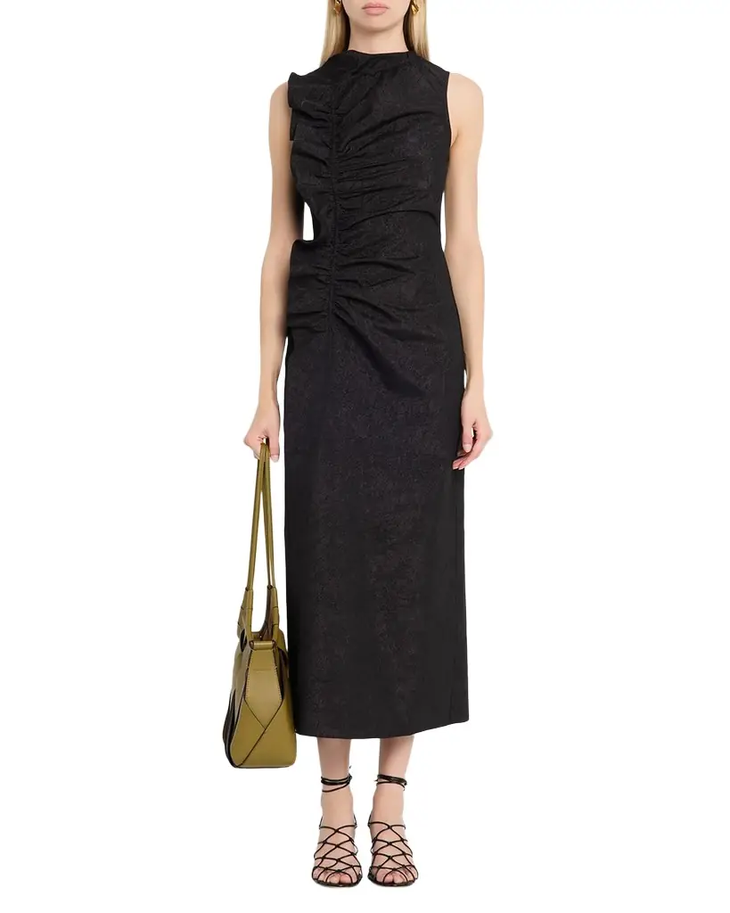 Ulla Johnson Demetria Ruffled Taffeta Midi Dress