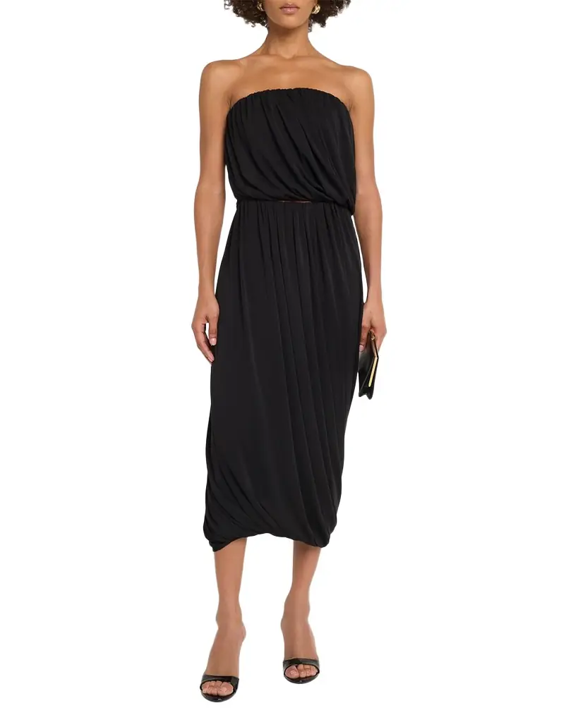 Cinq a Sept Calden Draped Midi Skirt