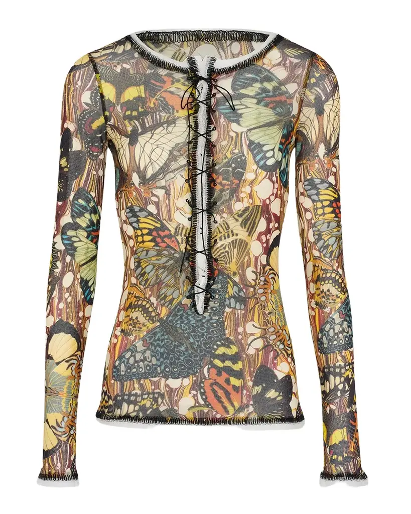 Jean Paul Gaultier Re-Edition The Yellow Butterfly Top