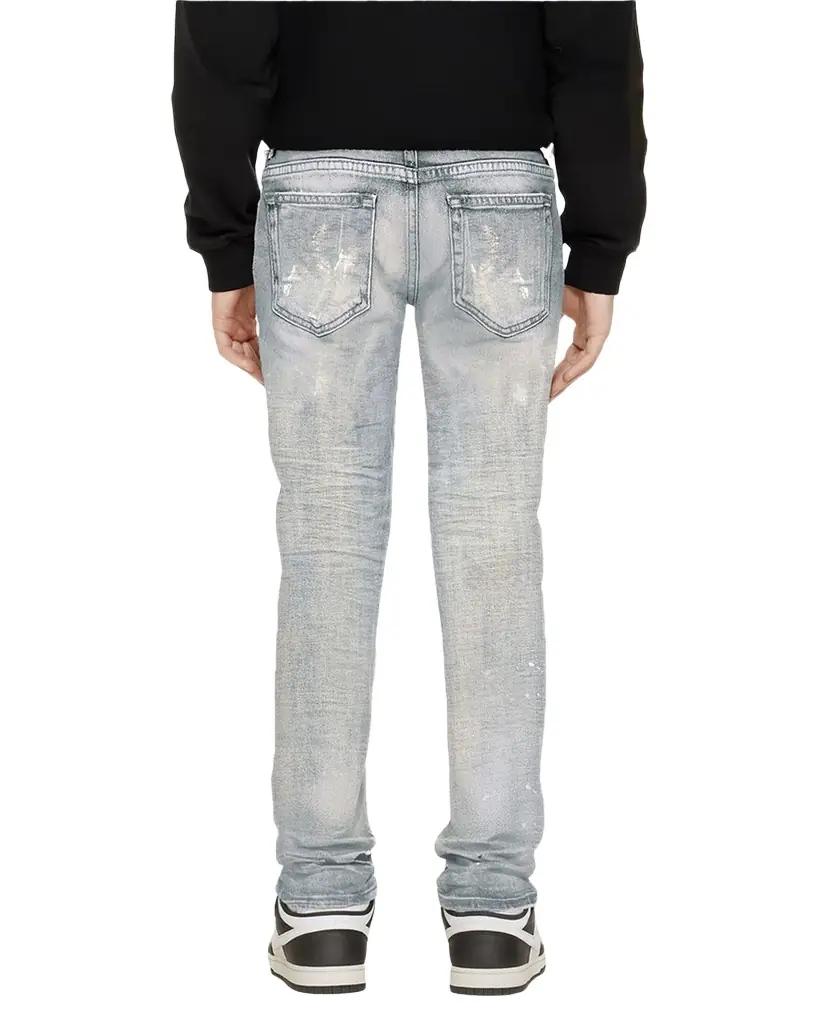 PURPLE Boy 's Paint Blowout Skinny Jeans, Size 4-12