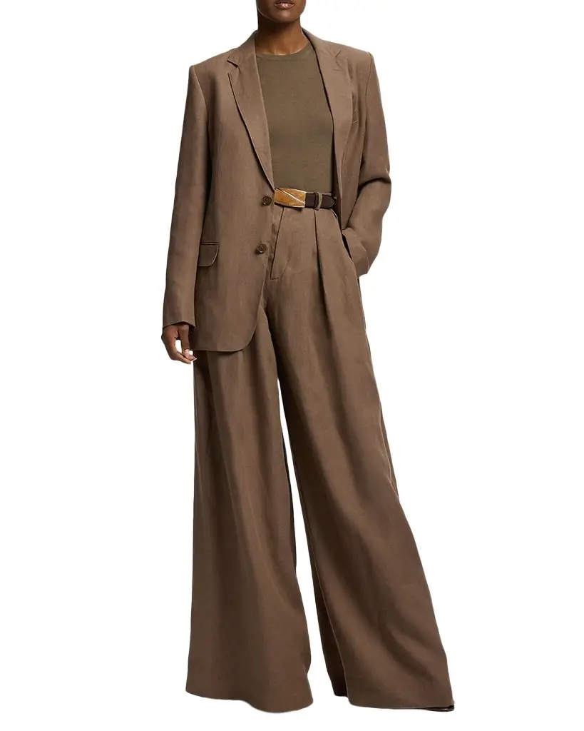 Ralph Lauren Marcy Linen Classic Jacket - Women's Clothing