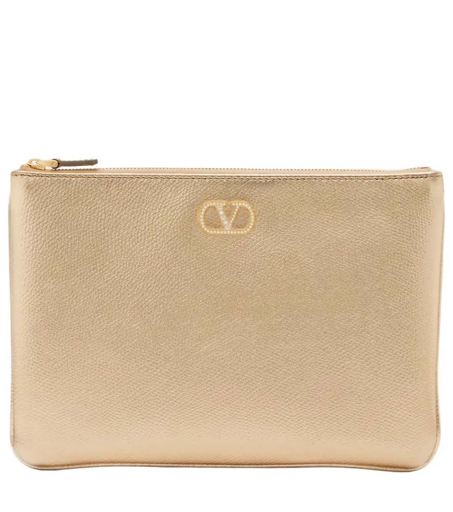 Valentino Garavani VLogo Signature Small embellished pouch