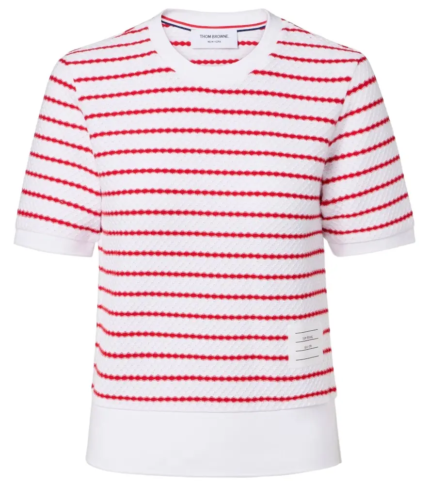 Thom Browne Striped cotton top