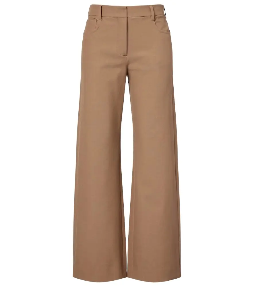 'S Max Mara Cotton-blend wide-leg pants