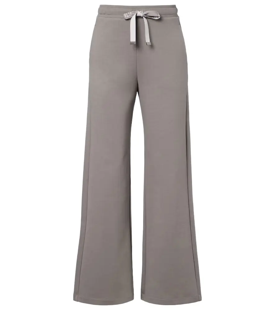 'S Max Mara Cotton-blend wide-leg sweatpants