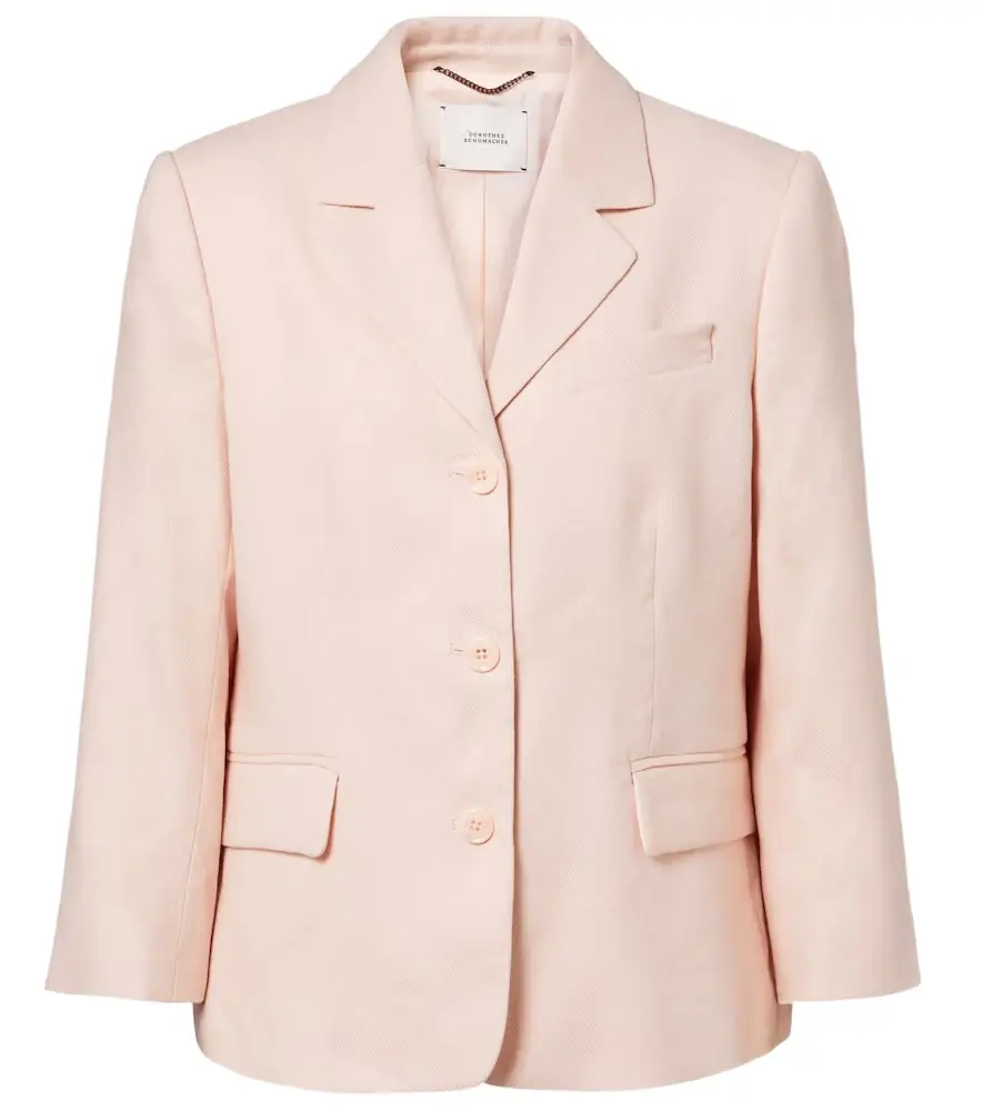 Dorothee Schumacher Casual Sophistication linen and cotton blazer