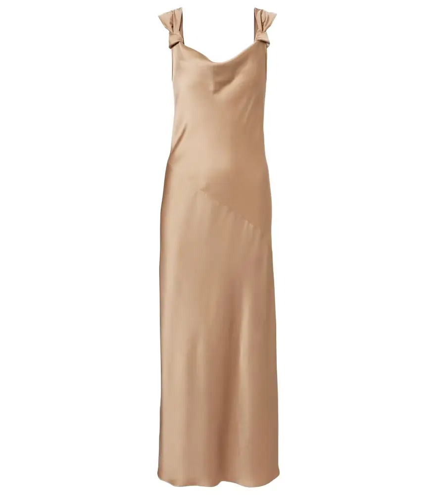 Max Mara Elegante satin maxi dress