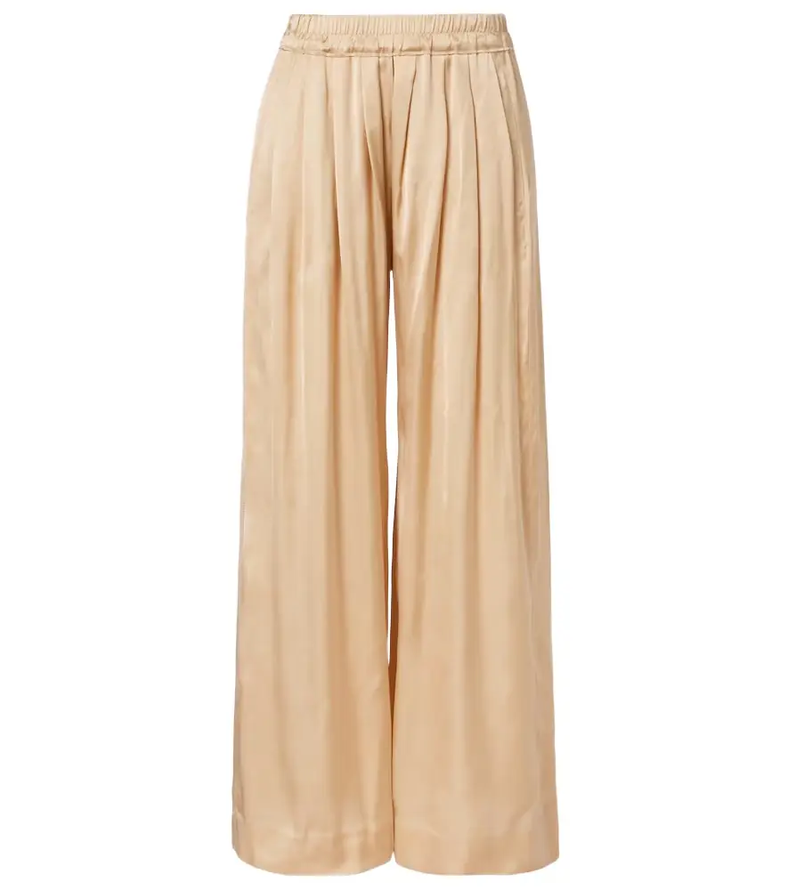 Isabel Marant Nolia satin wide-leg pants